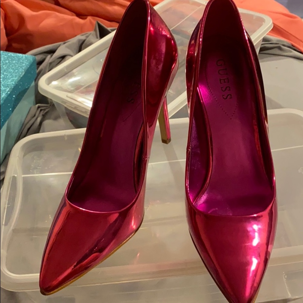 Patent leather heels